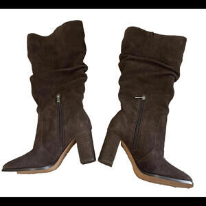 Boots Gloria Suede Leather Tall Slouchy Size 8 *NWOT* MSRP $189.99